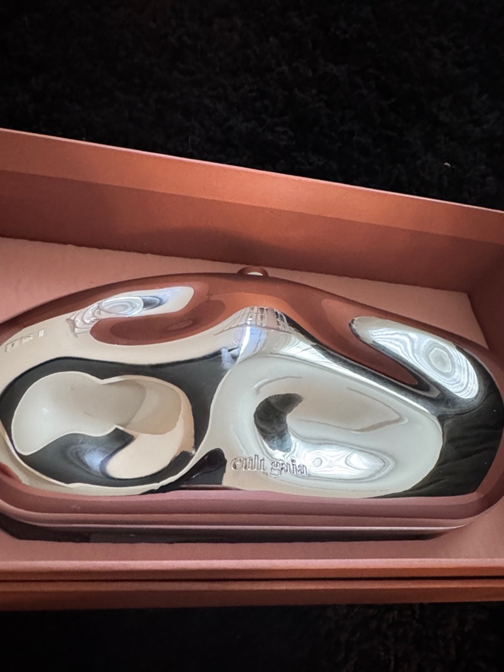 cult gaia Silver Polished clutch